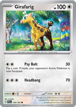 Girafarig #154 Paldea Evolved
