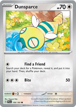 Dunsparce #156 Paldea Evolved