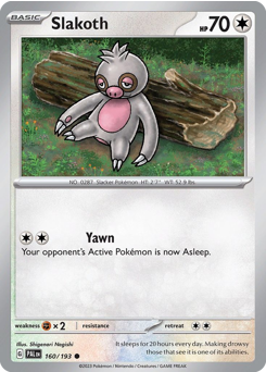 Slakoth #160 Paldea Evolved