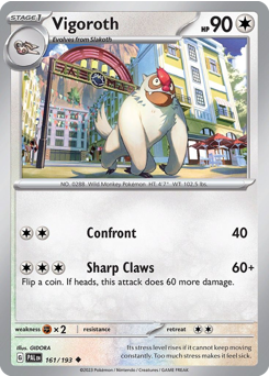 Vigoroth #161 Paldea Evolved