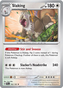 Slaking #162 Paldea Evolved
