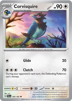 Corvisquire #165 Paldea Evolved