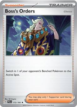 Boss's Orders (Ghetsis) #172 Paldea Evolved