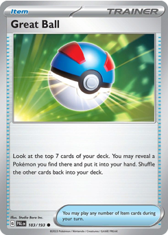 Great Ball #183 Paldea Evolved
