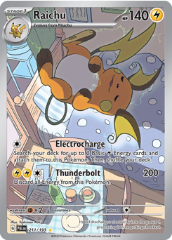 Raichu — Paldea Evolved chase card