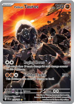 Paldean Tauros #218 Paldea Evolved