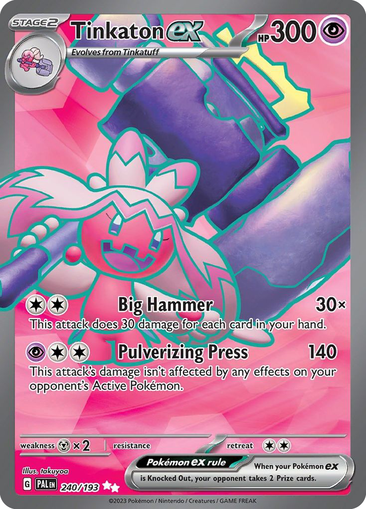 Tinkaton ex #240 Paldea Evolved