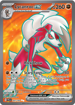 Lycanroc ex #241 Paldea Evolved