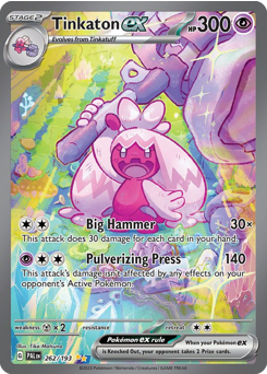 Tinkaton ex #262 Paldea Evolved