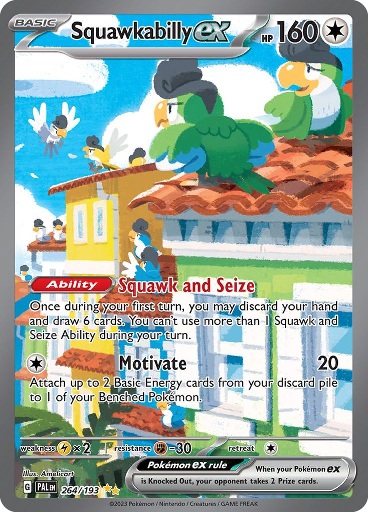 Squawkabilly ex #264 Paldea Evolved