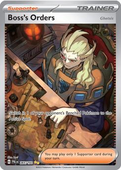 Boss's Orders (Ghetsis) #265 Paldea Evolved