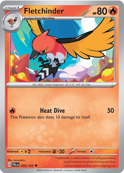 Fletchinder #29 Paldea Evolved