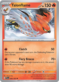 Talonflame #30 Paldea Evolved