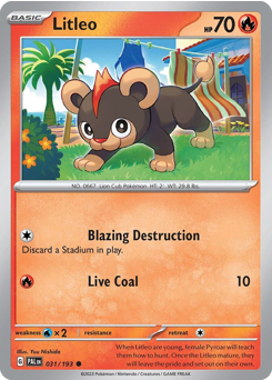 Litleo #31 Paldea Evolved