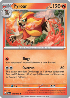 Pyroar #32 Paldea Evolved