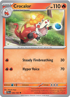 Crocalor #36 Paldea Evolved