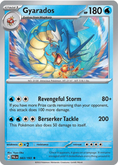 Gyarados #43 Paldea Evolved