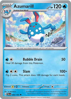 Azumarill #45 Paldea Evolved