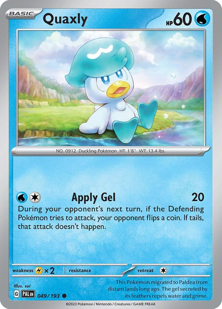 Quaxly #49 Paldea Evolved