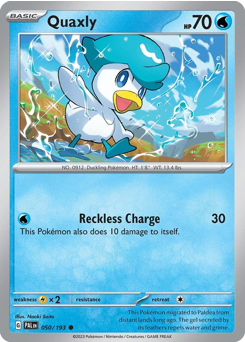 Quaxly #50 Paldea Evolved