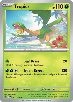 Tropius #7 Paldea Evolved