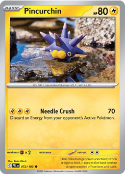 Pincurchin #72 Paldea Evolved