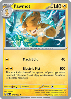 Pawmot #76 Paldea Evolved