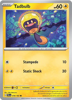 Tadbulb #78 Paldea Evolved