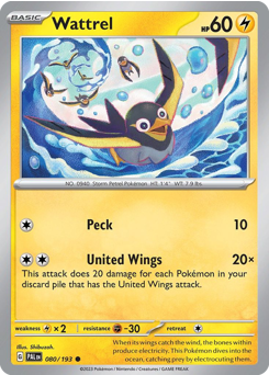 Wattrel #80 Paldea Evolved