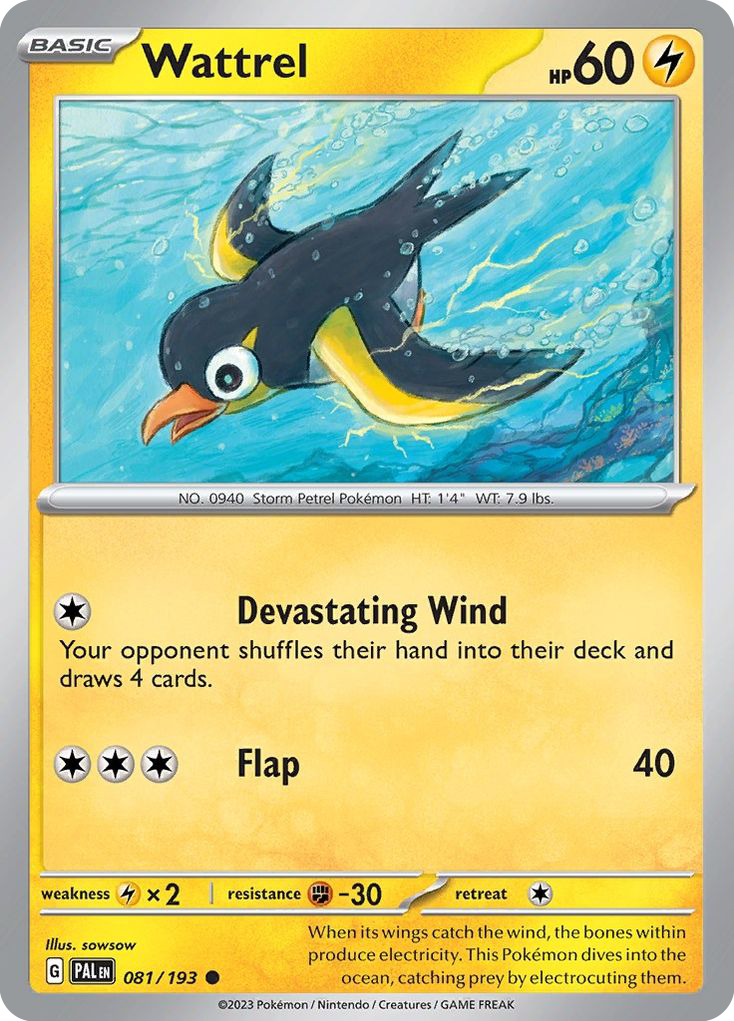 Wattrel #81 Paldea Evolved