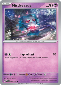 Misdreavus #87 Paldea Evolved