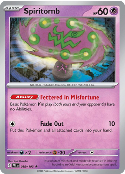 Spiritomb #89 Paldea Evolved
