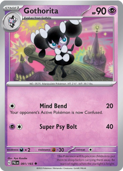 Gothorita #91 Paldea Evolved