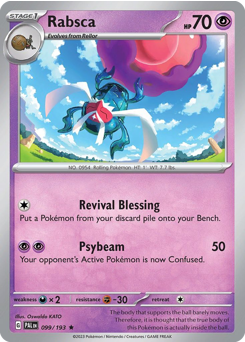 Rabsca #99 Paldea Evolved