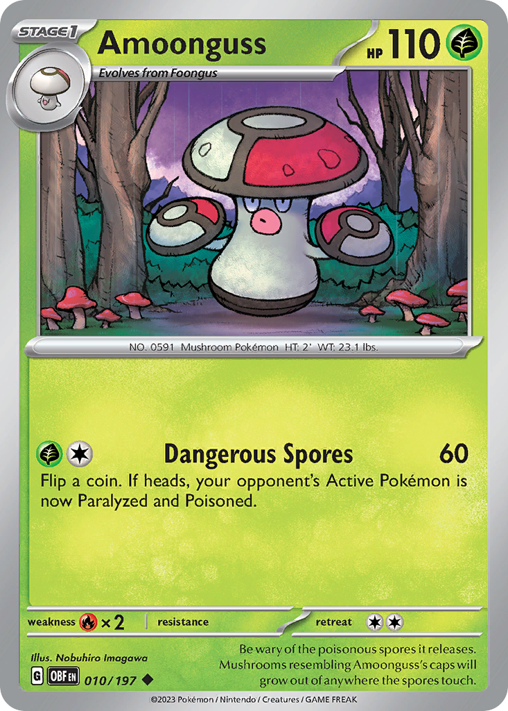 Amoonguss #10 Obsidian Flames