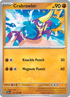 Crabrawler #114 Obsidian Flames