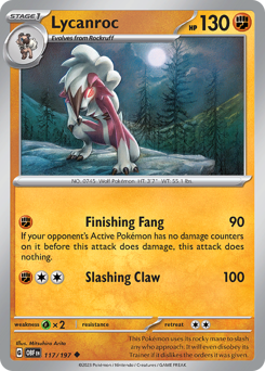 Lycanroc #117 Obsidian Flames