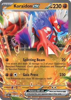 Koraidon ex #124 Obsidian Flames