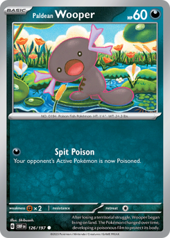 Paldean Wooper #126 Obsidian Flames