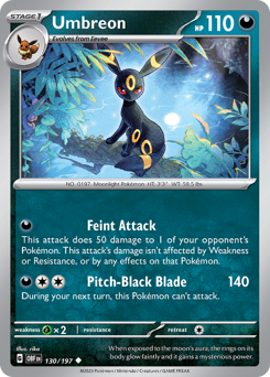 Umbreon #130 Obsidian Flames