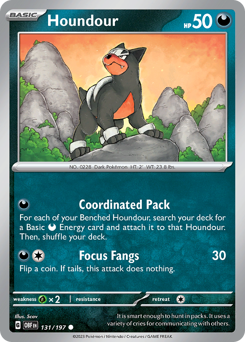 Houndour #131 Obsidian Flames