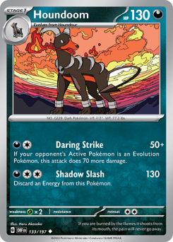 Houndoom #133 Obsidian Flames
