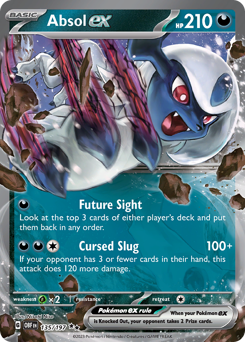 Absol ex #135 Obsidian Flames