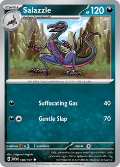 Salazzle #140 Obsidian Flames