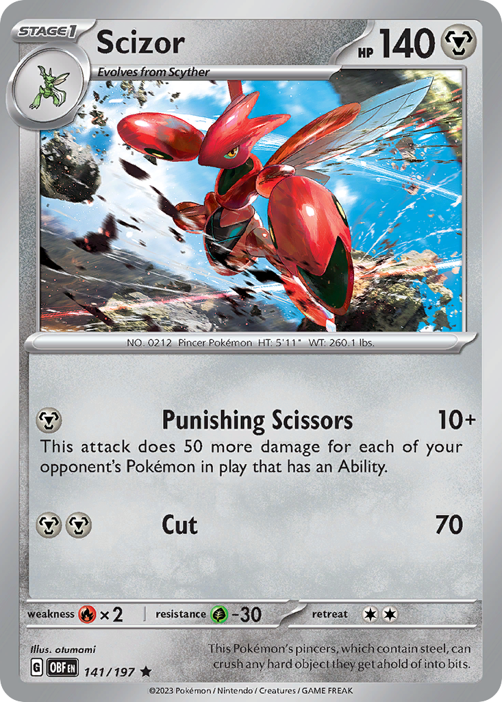 Scizor #141 Obsidian Flames