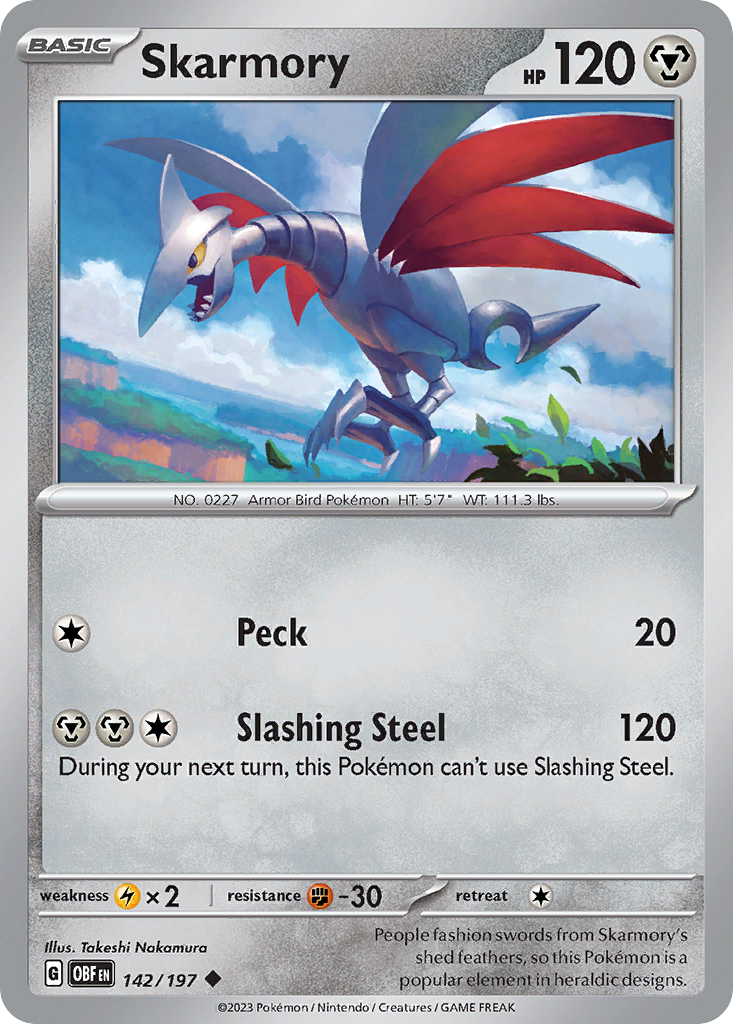 Skarmory #142 Obsidian Flames