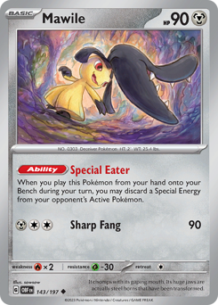 Mawile #143 Obsidian Flames
