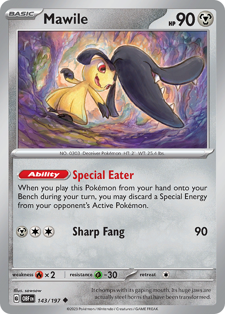 Mawile #143 Obsidian Flames