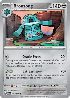 Bronzong #145 Obsidian Flames
