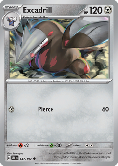 Excadrill #147 Obsidian Flames